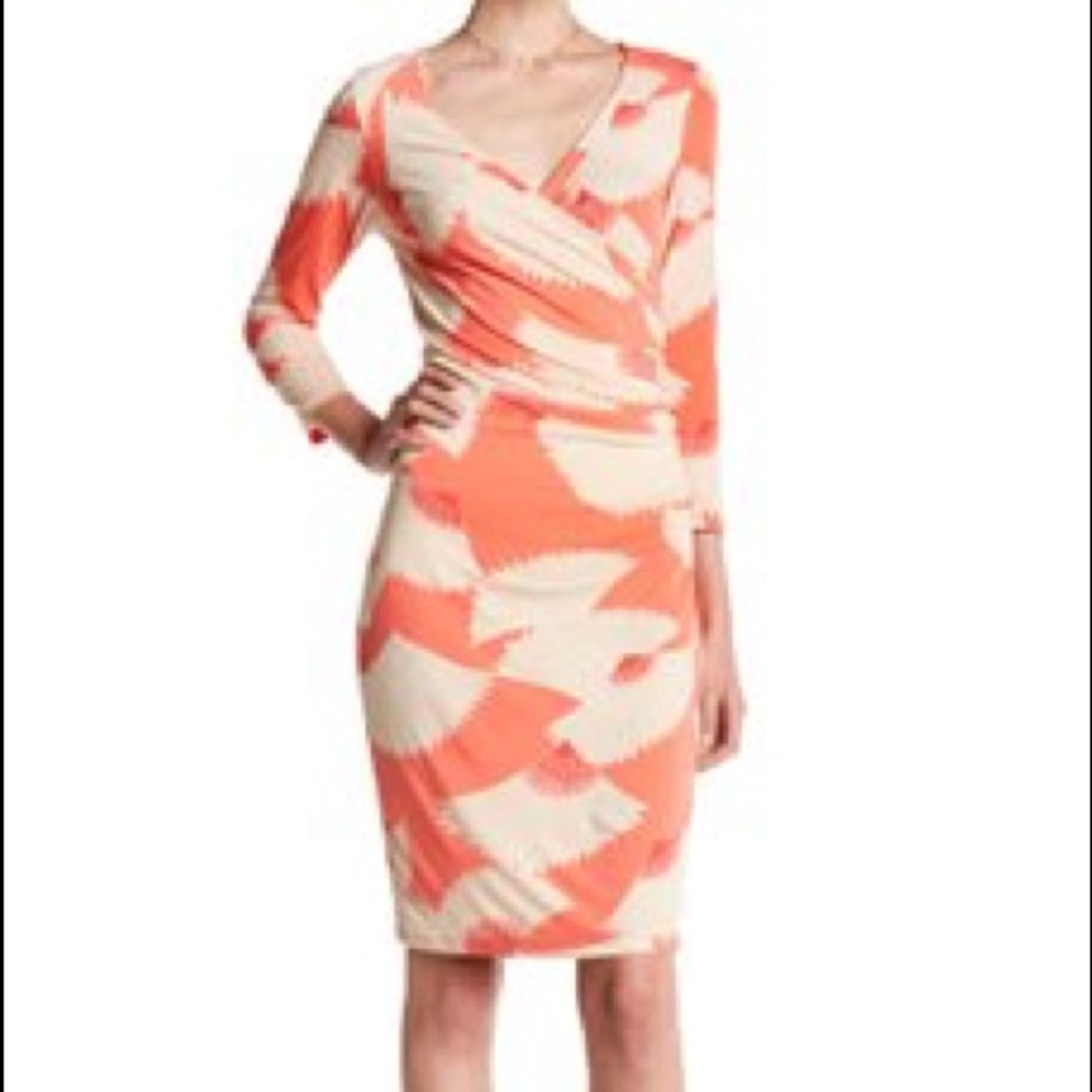 Tori Richard Danni Print Dress Grey